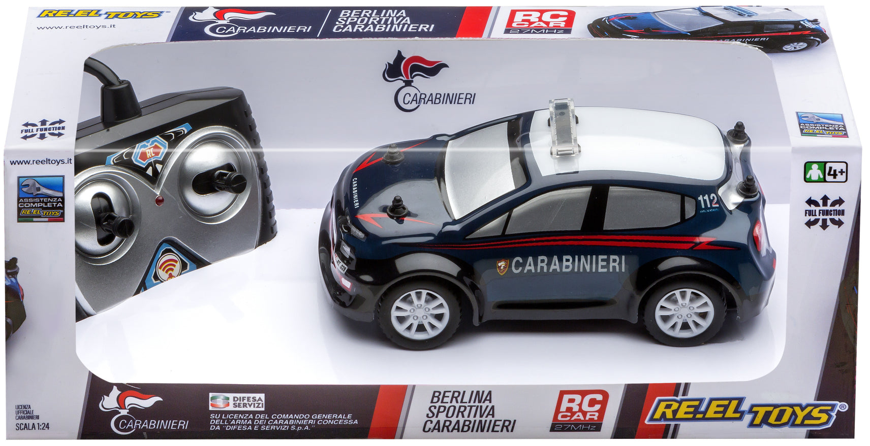 Reel Toys: Auto Carabinieri 1:26 Controllo Completo
