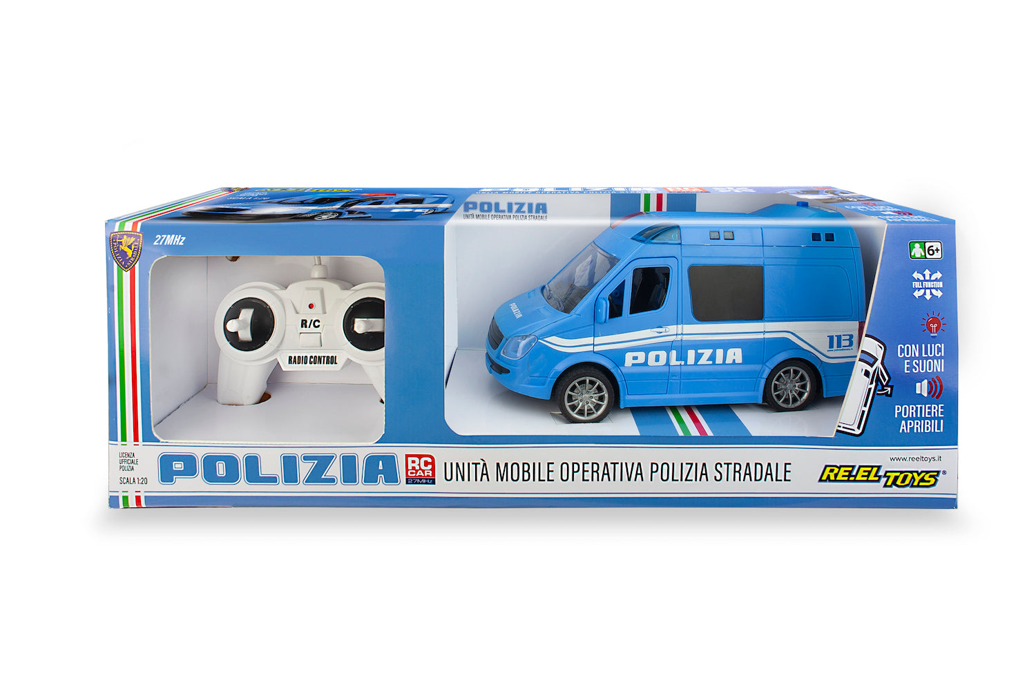 Reel Toys: Unita Mobile Polizia - Rc Vehicle With Sounds And Lights