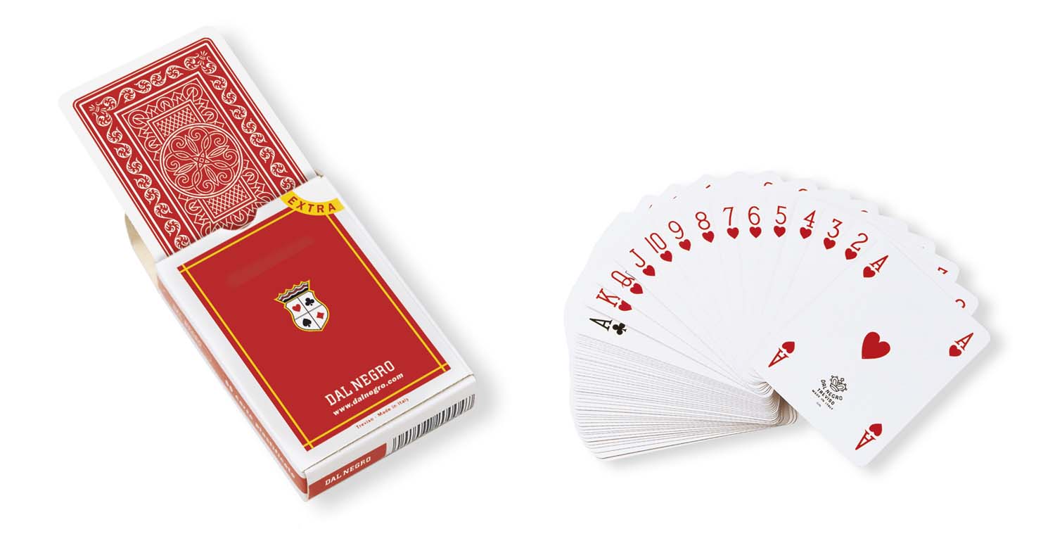 Dal Negro: Carte Da Gioco Poker St. Moritz Rosso Extra