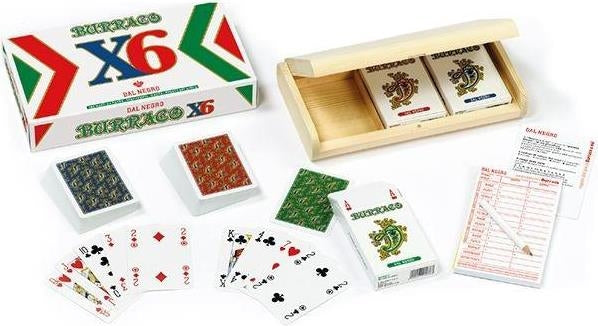 Dal Negro: Carte Da Gioco Nuovo Burraco Legno Per Sei