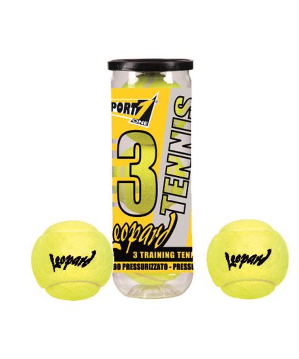 Sport1: Tubo 3 Palle Tennis Leopard Gialle