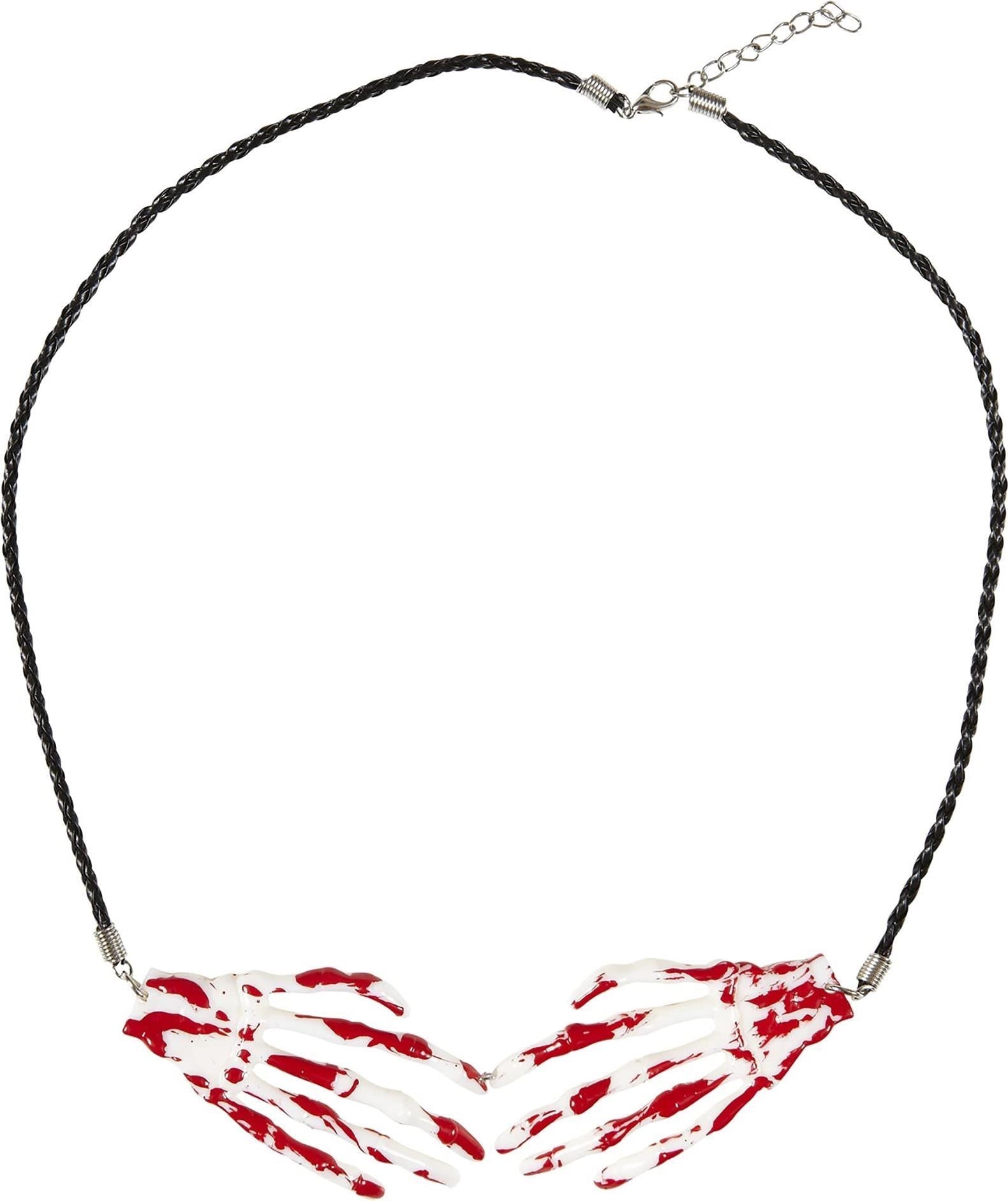 Widmann: Collana Mani Scheletro Insanguinate