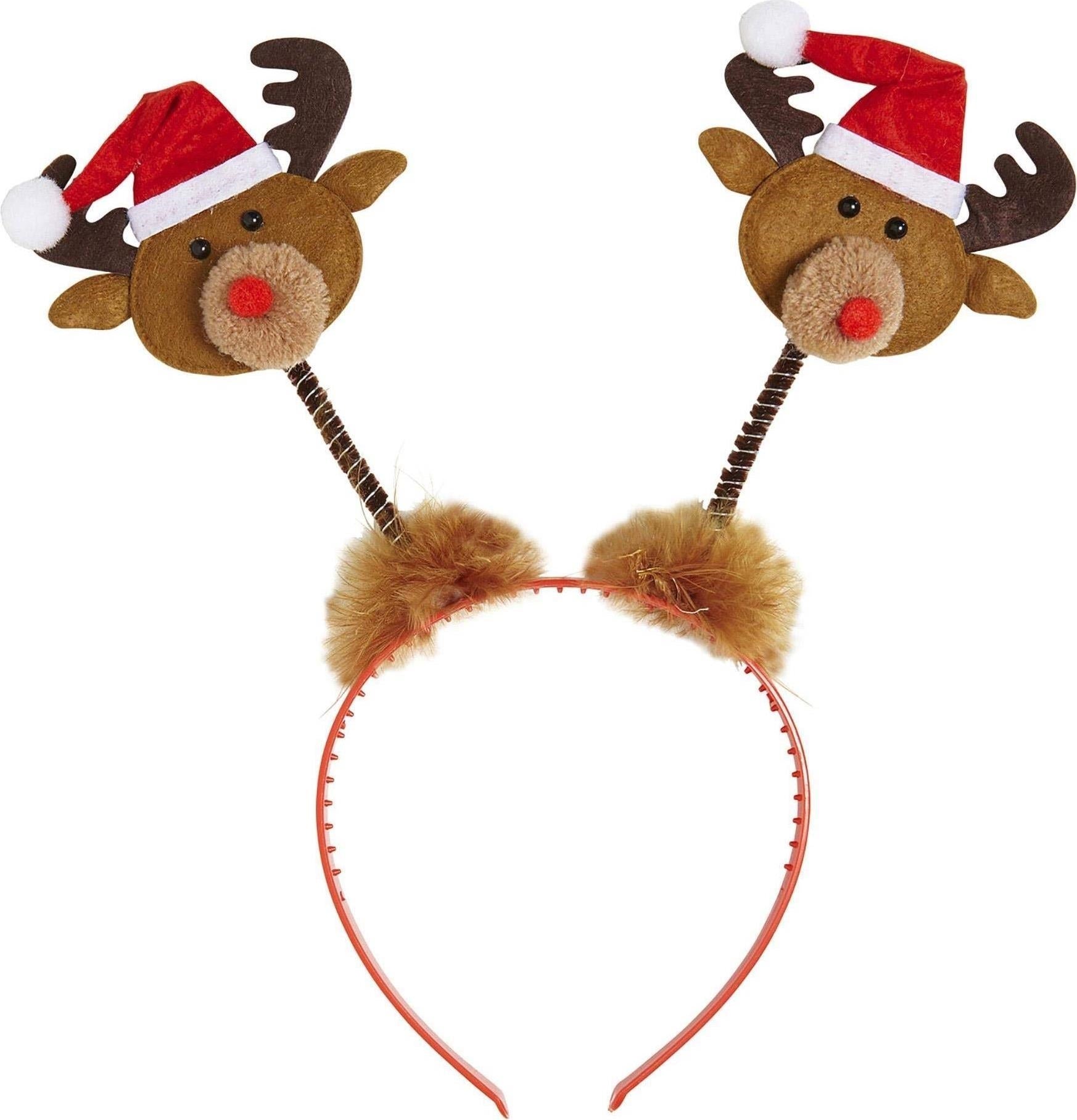 Widmann: Cerchietti Renna Con Cappello Babbo Natale