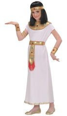 Widmann: Cleopatra (Tunica, Cintura, Collare, Braccialetti, Bracciale Serpente, Copricapo) (140 Cm / 8-10 Years)