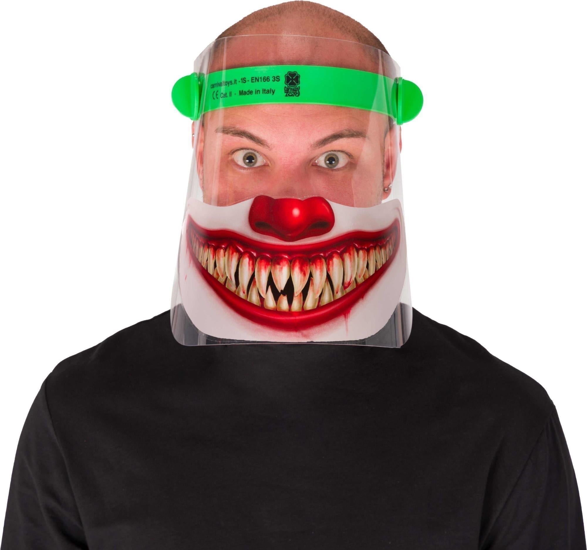 Carnival Toys: Visiera Protettiva In Pet Certificata Ce - Clown Horror