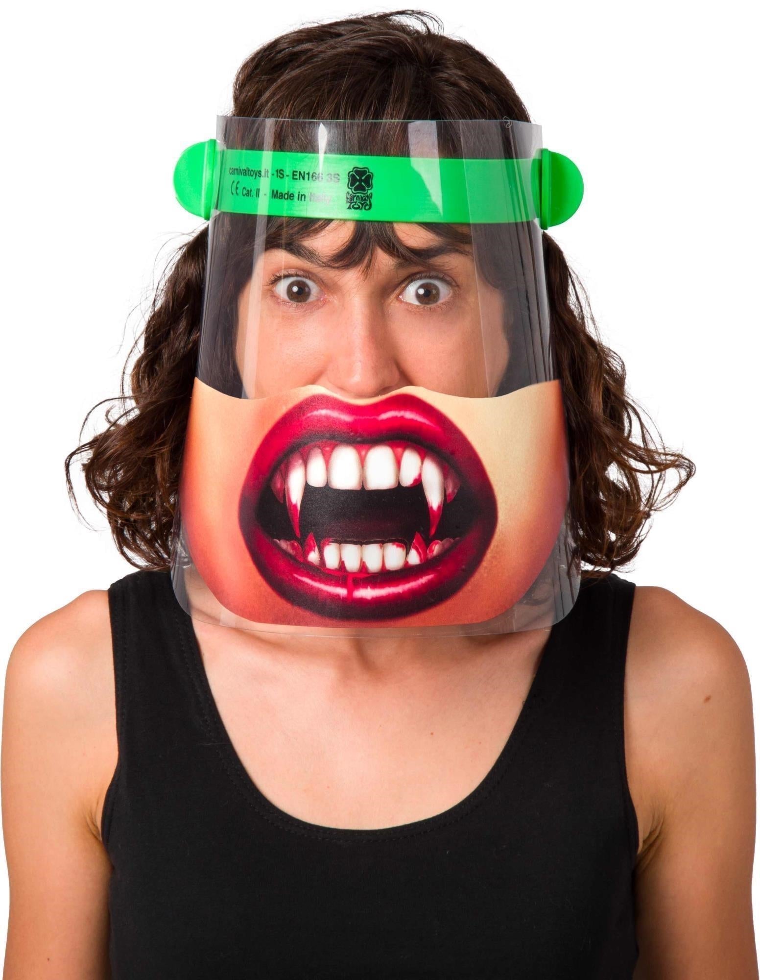 Carnival Toys: Visiera Protettiva In Pet Certificata Ce - Vampira