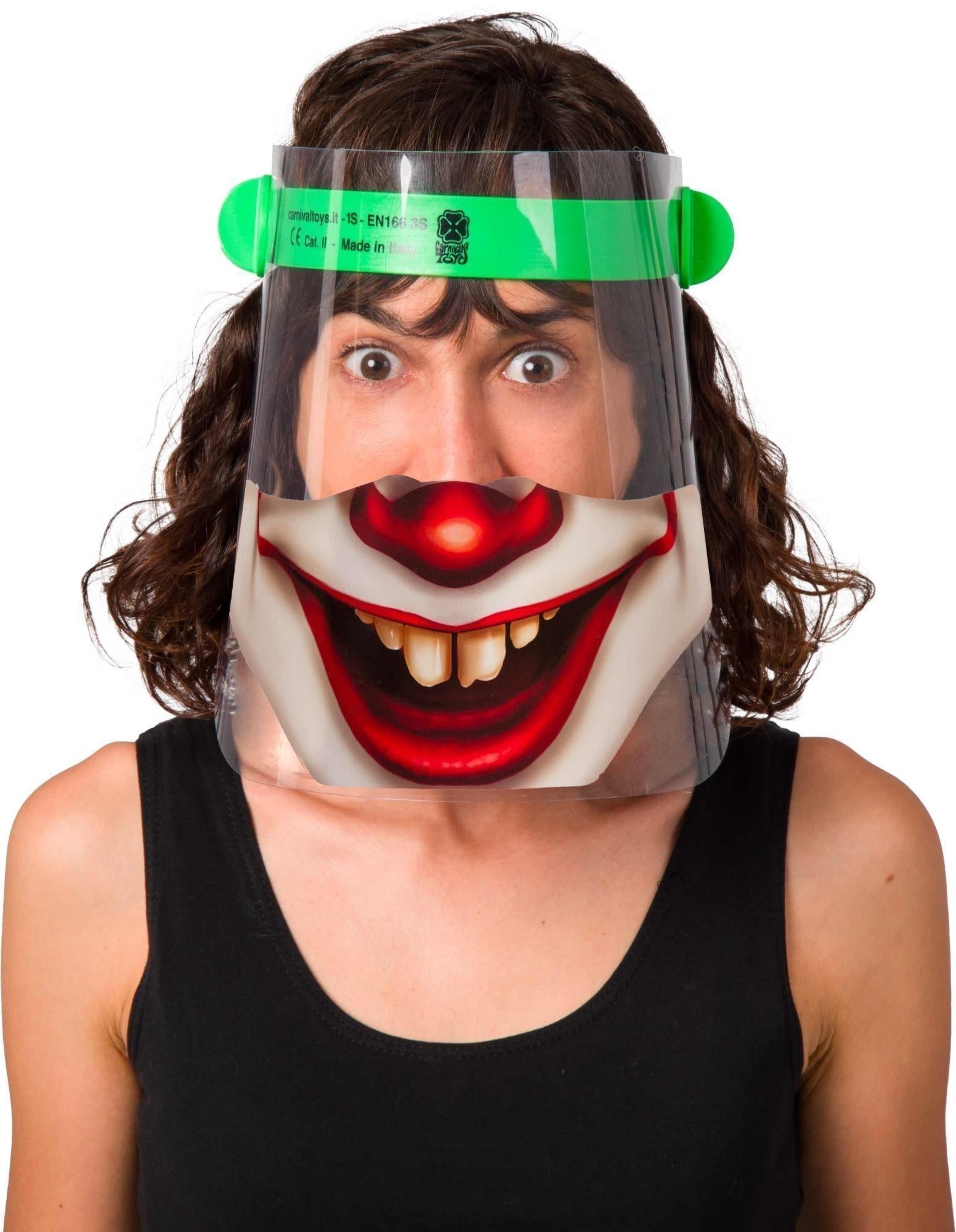 Carnival Toys: Visiera Protettiva In Pet Certificata Ce - Clown