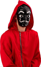 Carnival Toys: Maschera Artista In Plastica Nera C/Decorazioni Bianche C/Cartellino/Etichetta