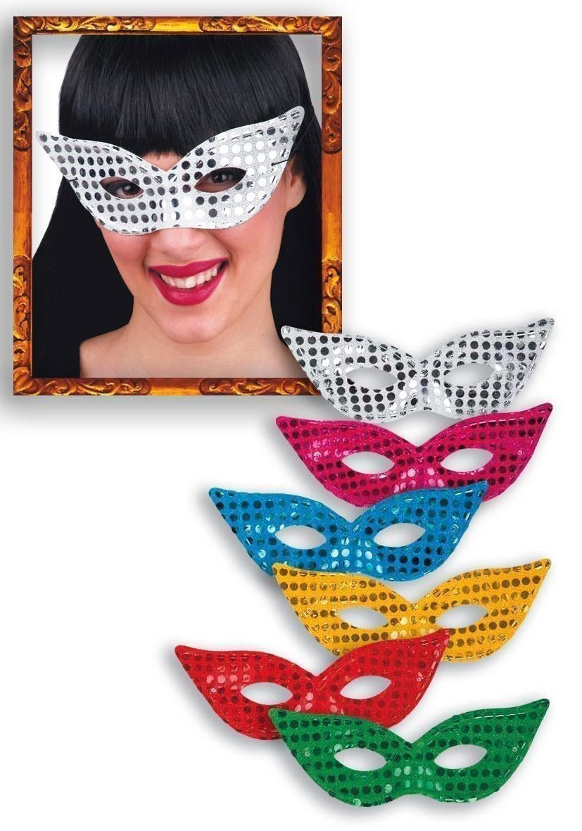 Carnival Toys: 699 - Farfalla Maschera In Tessuto Con Paillettes (Assortimento)