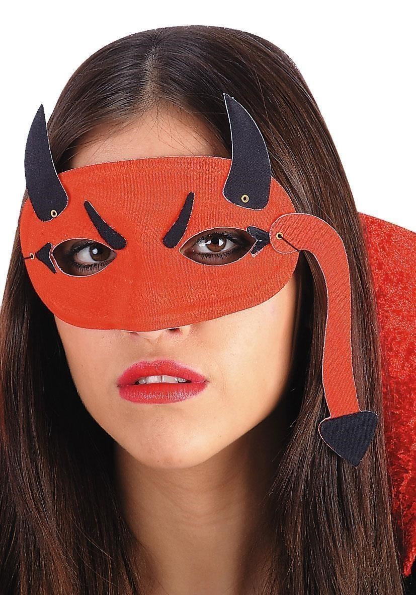 Carnival Toys: 1622: Maschera Diavolo Rosso In Tessuto