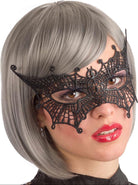 Carnival Toys: 1770: Maschera Pipistrello In Tessuto Macrame' Su Cartoncino