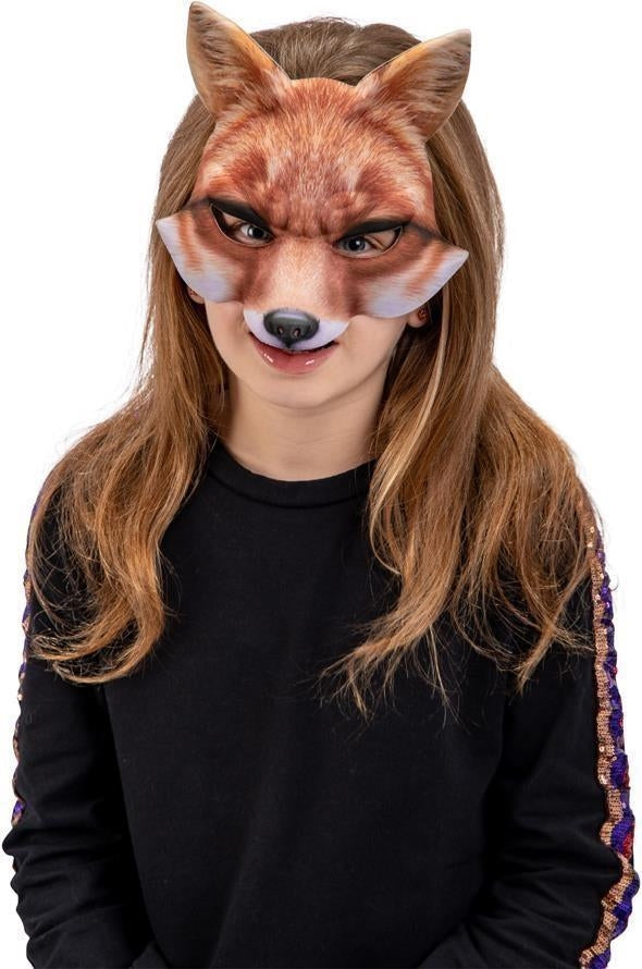 Carnival Toys: Maschera Volpe In Tessuto Su Cartoncino