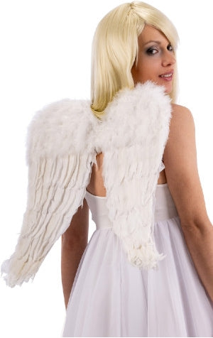 Carnival Toys: Ali Bianche In Piuma H.Cm.50X45 Ca. In Busta Con Cavallotto