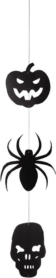 Carnival Toys: It Festone Verticale Halloween 3 Sogg.Carta H.Cm.130 L. Cm.18/25 Ca. In Busta C/Cav.