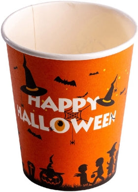 Carnival Toys: 6 Bicchieri In Carta Halloween Arancioni In Busta
