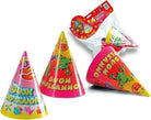 Carnival Toys: 4214: 6 Cappellini Buon Compleanno Col.Ass.