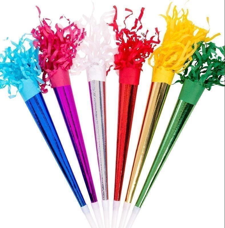 Carnival Toys: 4406: 36 Trombe Metallizzate L.Cm.35 Ca.