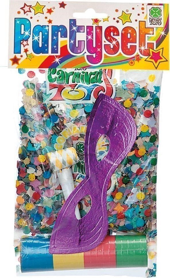 Carnival Toys: 4487: Party Set (1 Busta Coriandoli, 1 Stella, 1 Lingua, 1 Farfalla)