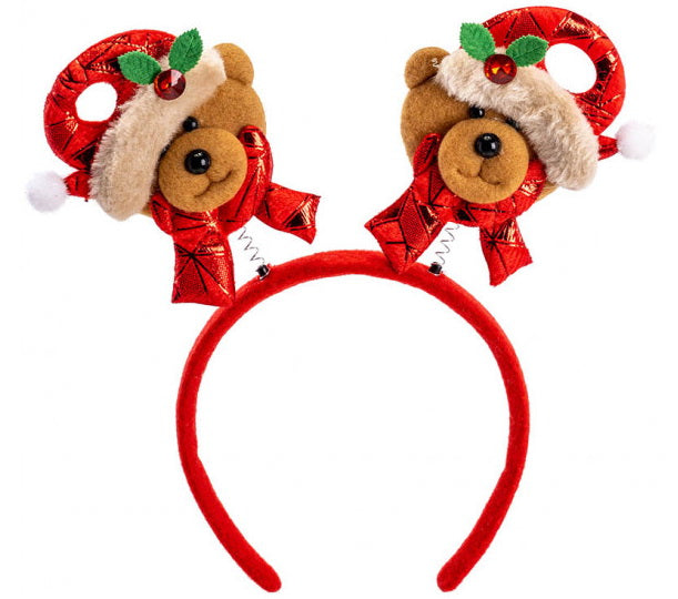 Carnival Toys: Cerchietto Natalizio C/Orsetti Su Cartoncino