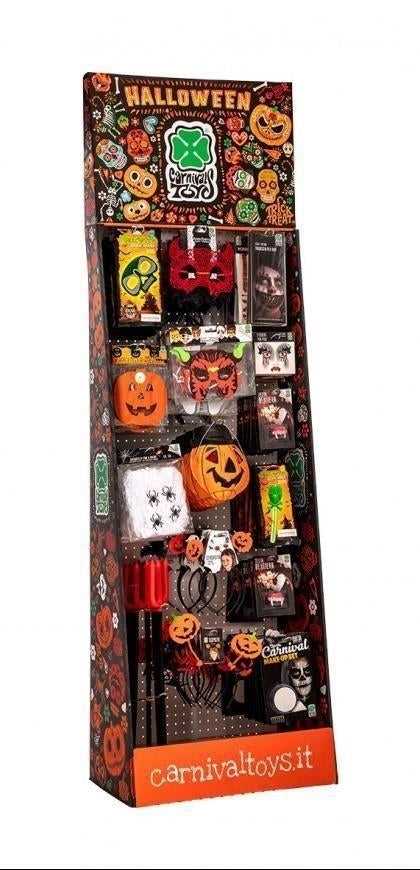 Accessori Halloween Mod.Ass. In Espositore H.Cm.190Xl.60Xp.35 Ca. (Pz.136)
