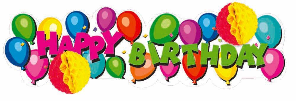 Giocoplast: Scritta Buon Compleanno Jumbo 22x80 Cm Palloncini