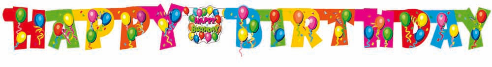 Giocoplast: Scritta Buon Compleanno Palloncini