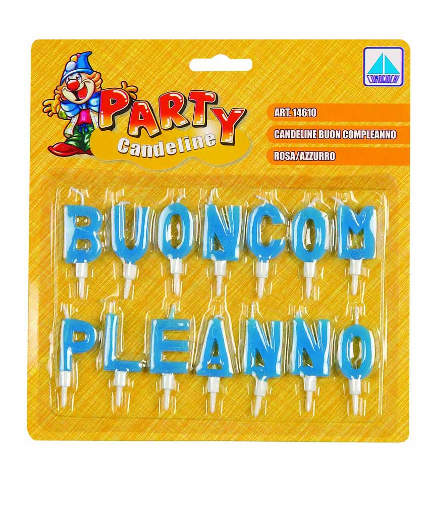 Giocoplast: Buon Compleanno - 24 Candeline Rosa+Azzurre