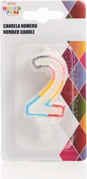 Giocoplast: Candelina Numerale Glitter 2