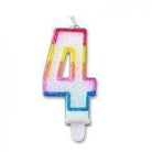 Giocoplast: Candelina Numerale Glitter 4