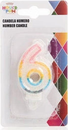 Giocoplast: Candelina Numerale Glitter 6