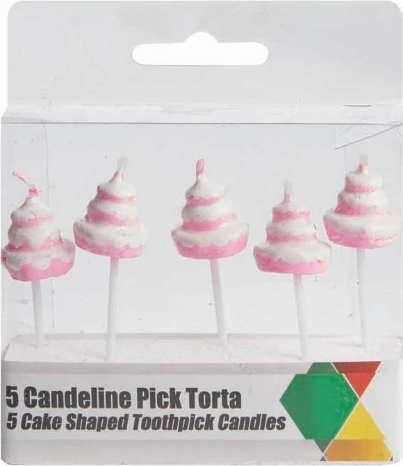 Giocoplast: Busta 5 Candeline Pick Cake