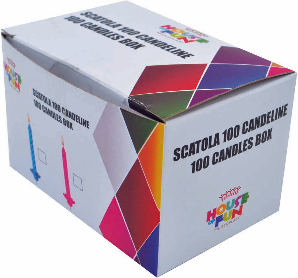 Giocoplast: Scatola 100 Candeline Rosa / Azzurro