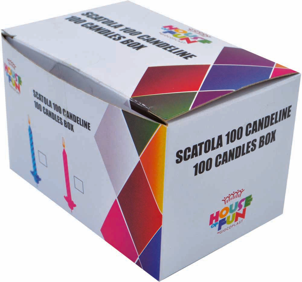 Giocoplast: Scatola 100 Candeline Rosa / Azzurro