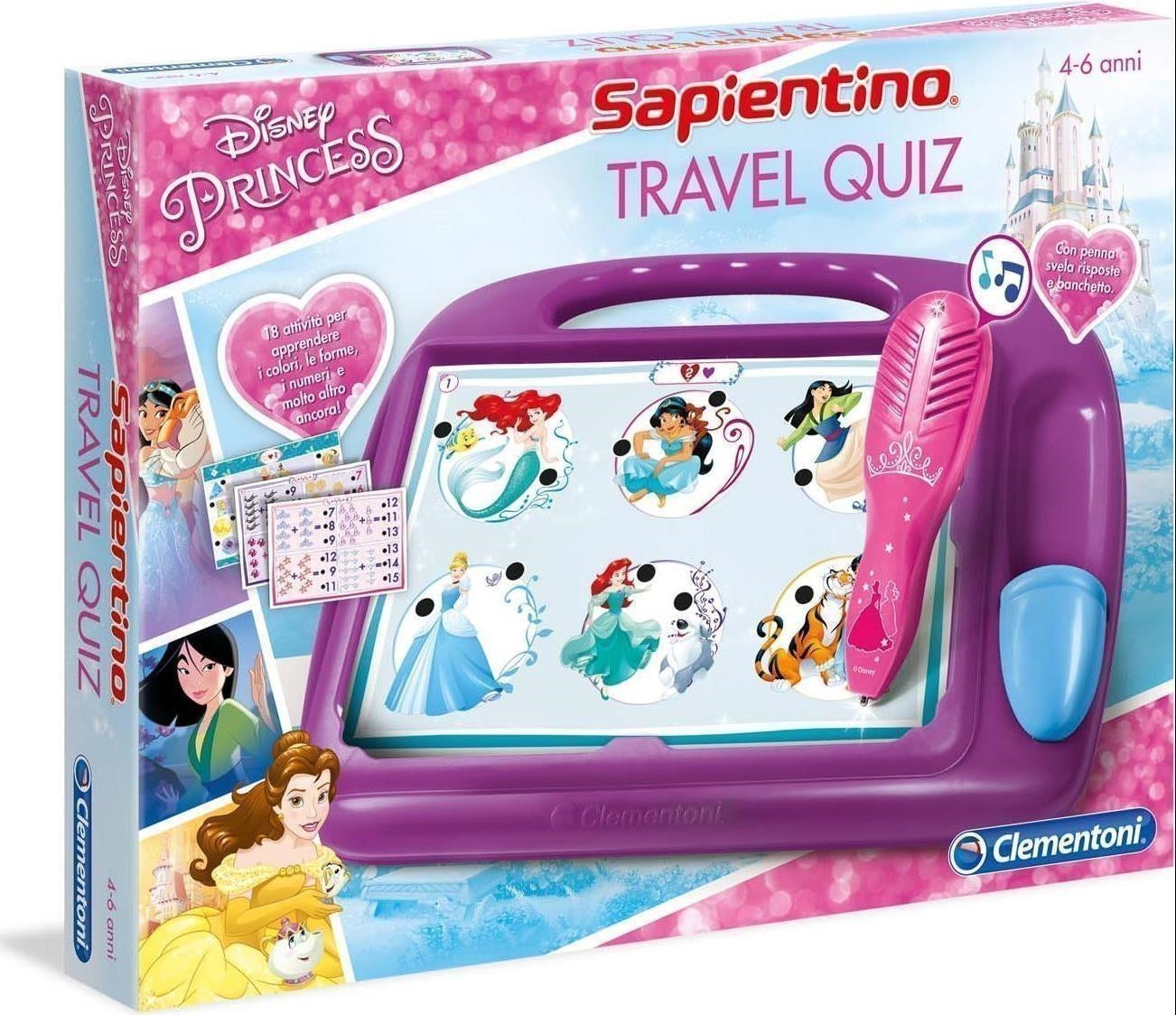 Clementoni: Sapientino - Travel Quiz - Principesse Disney