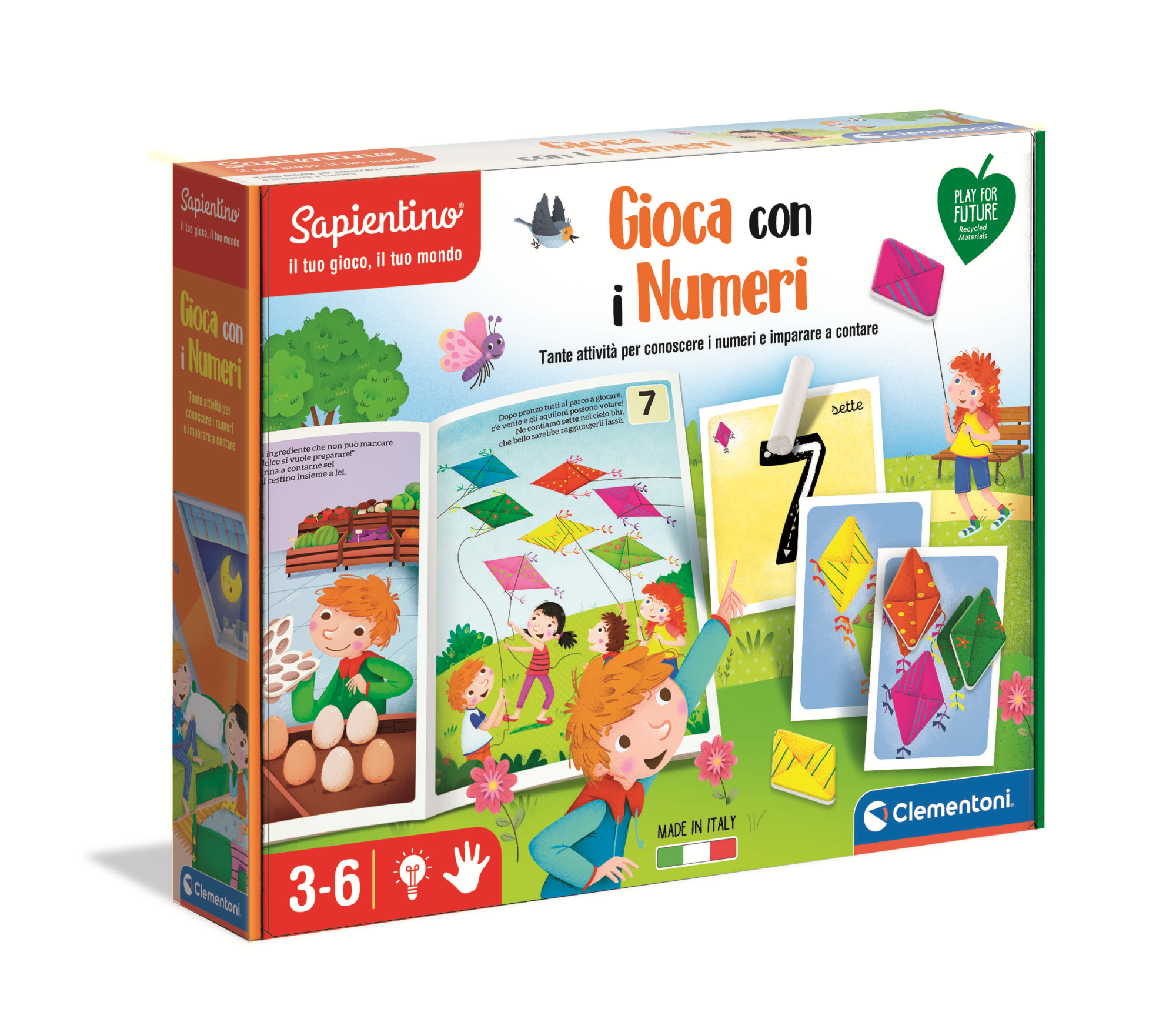 Clementoni: Sapientino Gioca Con I Numeri Prodotto Riciclato Play For Future Per L'Ambiente
