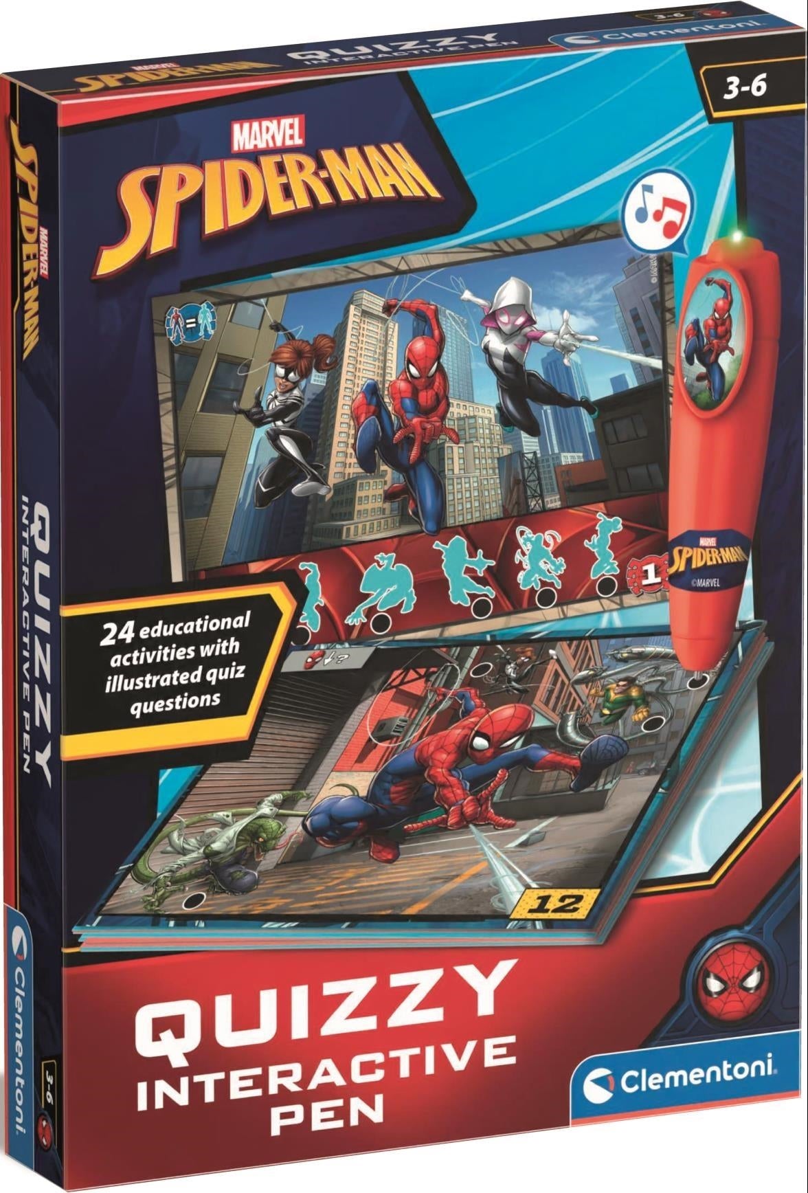 Marvel: Clementoni - Penna Basic - Spiderman (Made In Italy) (5+)