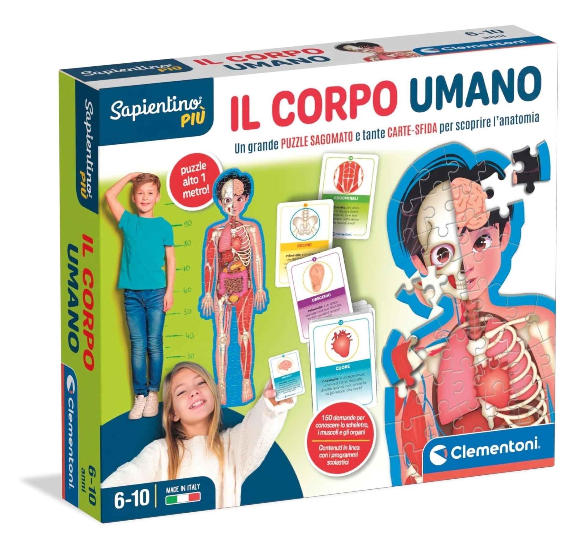 Clementoni Educativi Giochi Sapientino Piu' Il Corpo Umano