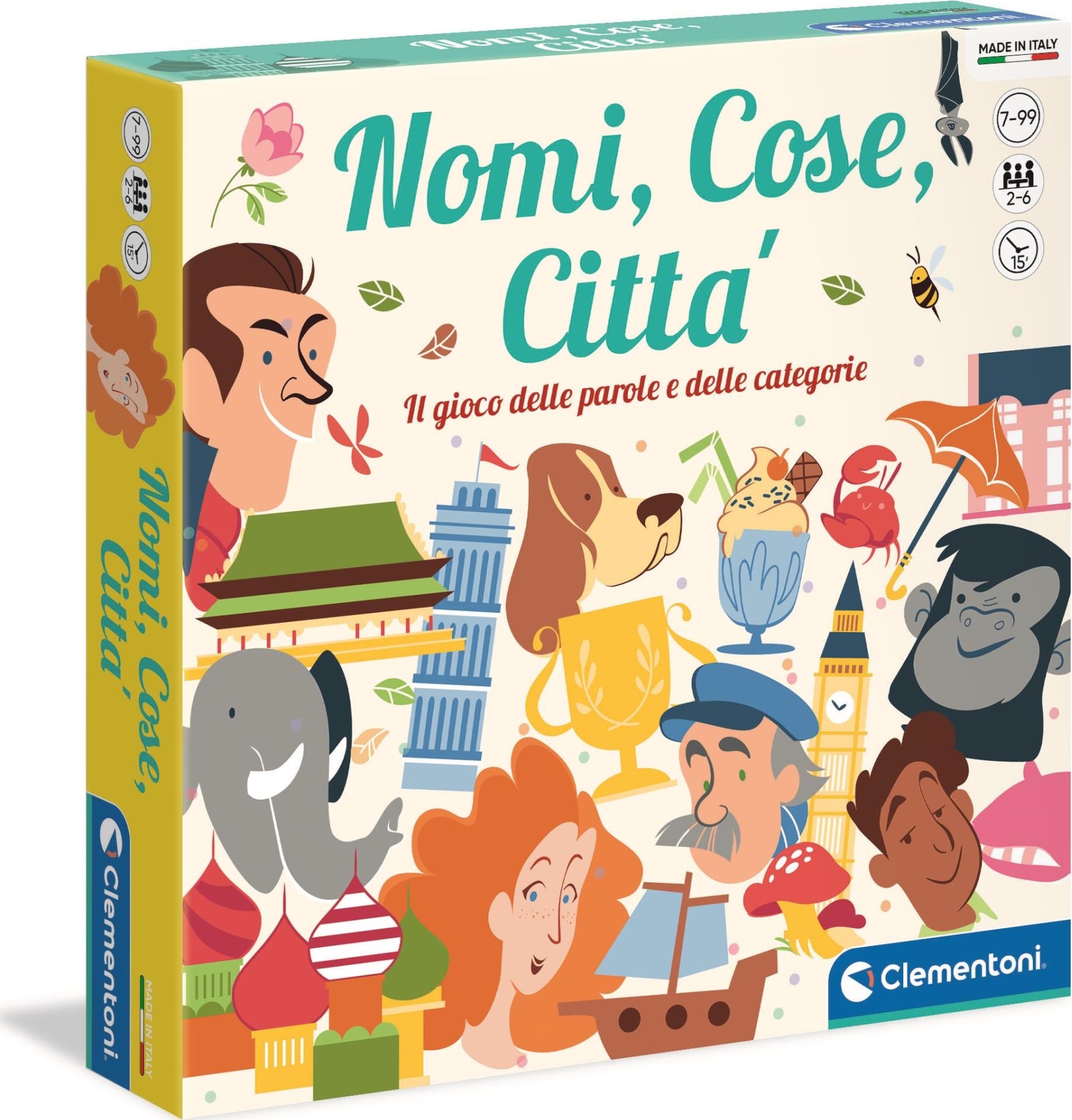 Clementoni: Board Games Nomi, Cose, Citta