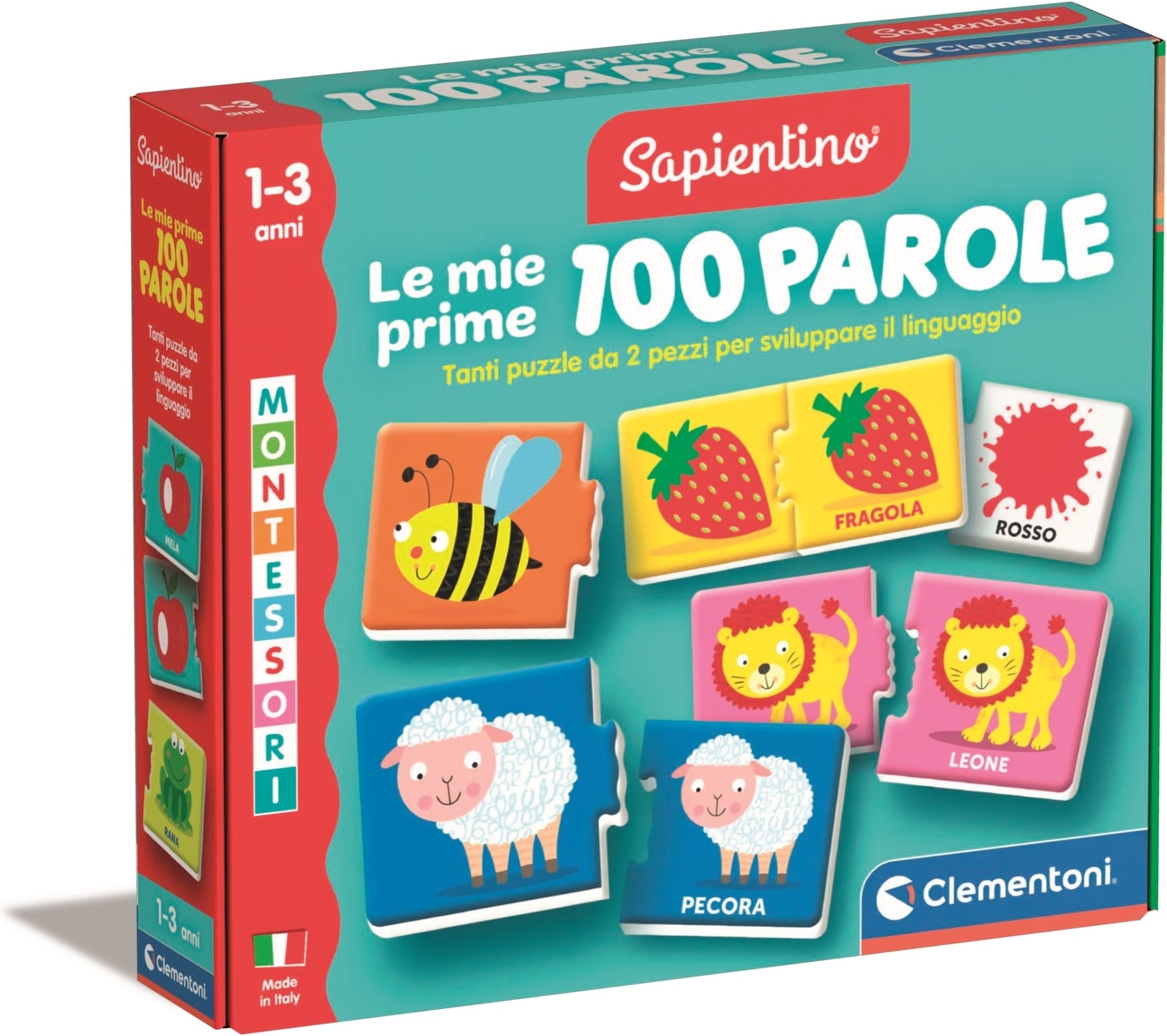 Clementoni Educativi Giochi Sapientino Montessori - Le Mie Prime 100 Parole