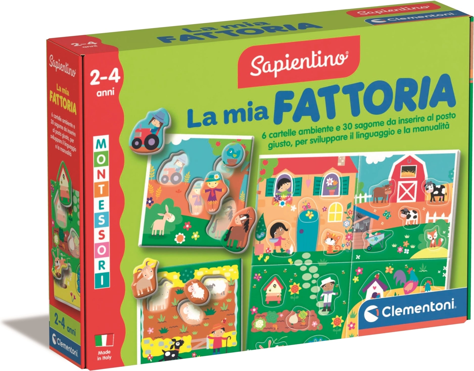 Clementoni Educativi Giochi Sapientino Montessori - La Mia Fattoria