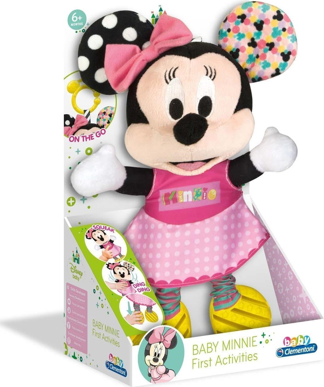 Clementoni: Baby - Peluche Baby Minnie Prime Attivita'
