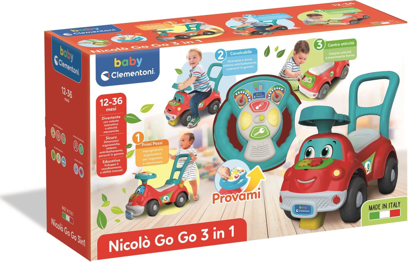 Clementoni: Baby Prima Infanzia Nicolo 3 In 1