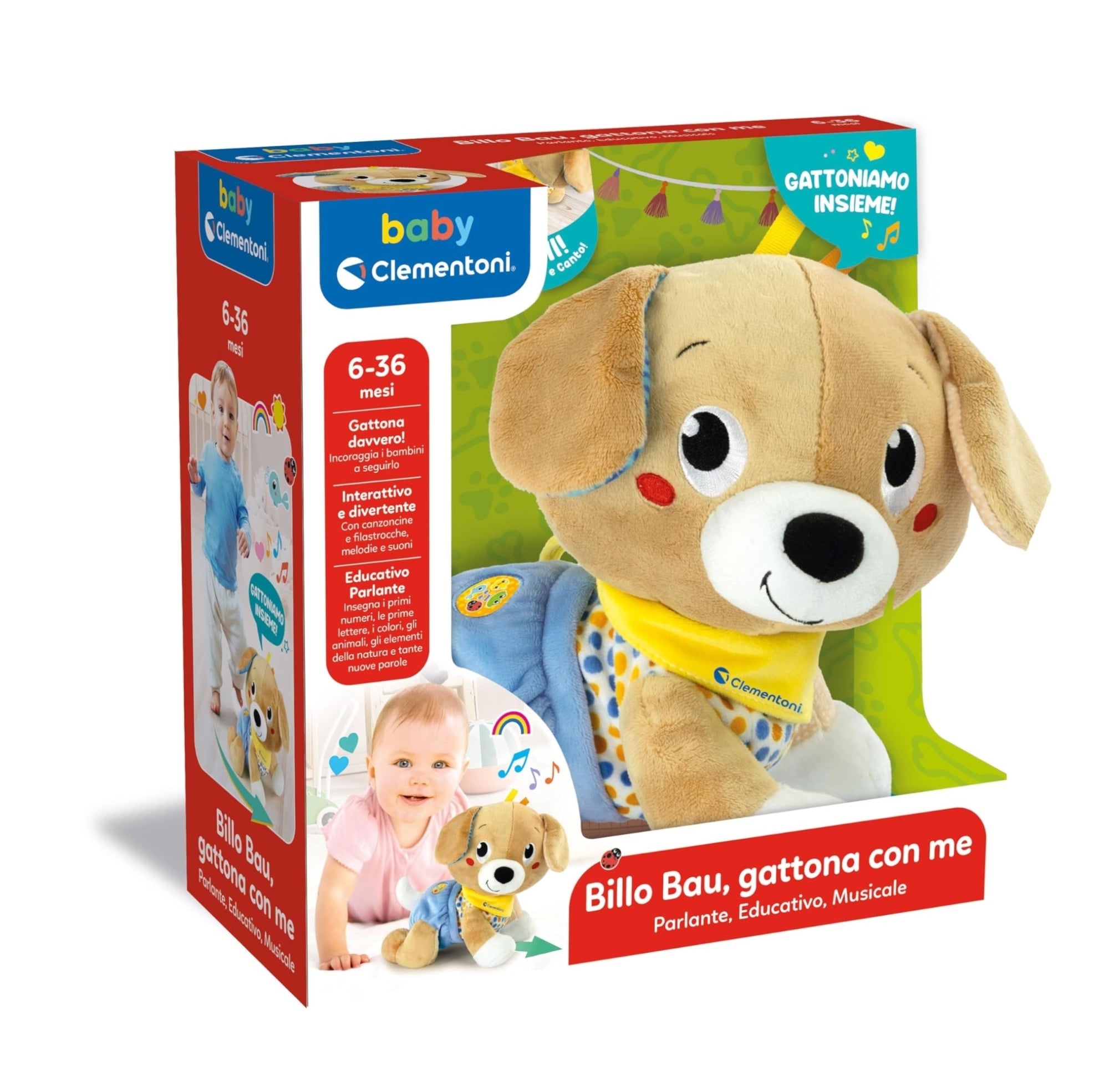 Clementoni Baby Clementoni Billo Bau Gattona Con Me