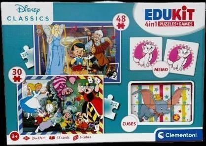 Clementoni: Educativi Licenze Made In Italy Edukit 4 In 1 - Diseny Classic