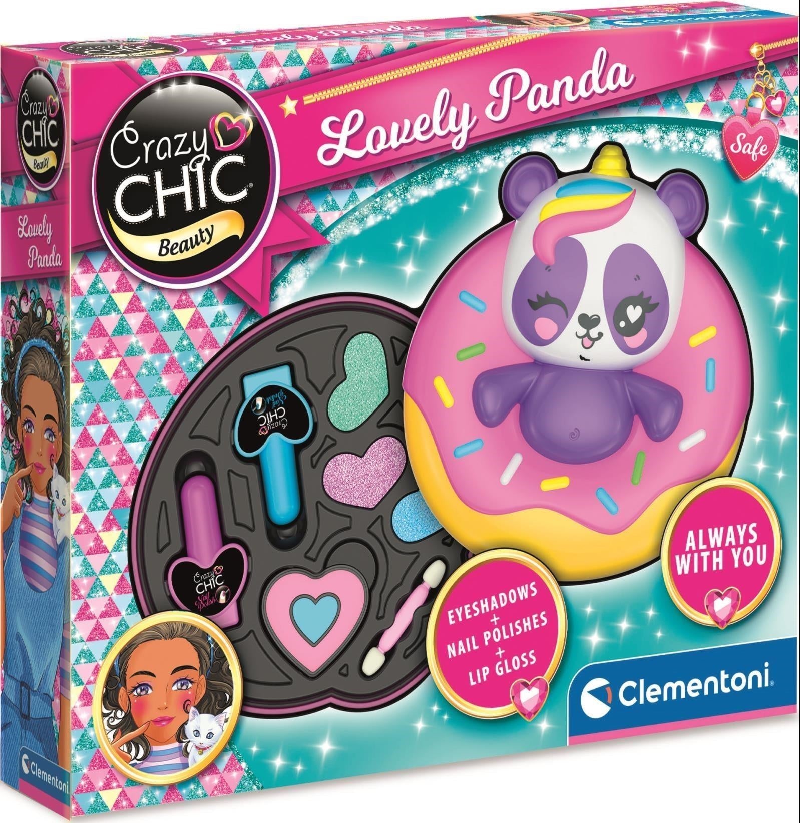 Clementoni Giochi Creativi Crazy Chic - Trousse Panda Made In Italy