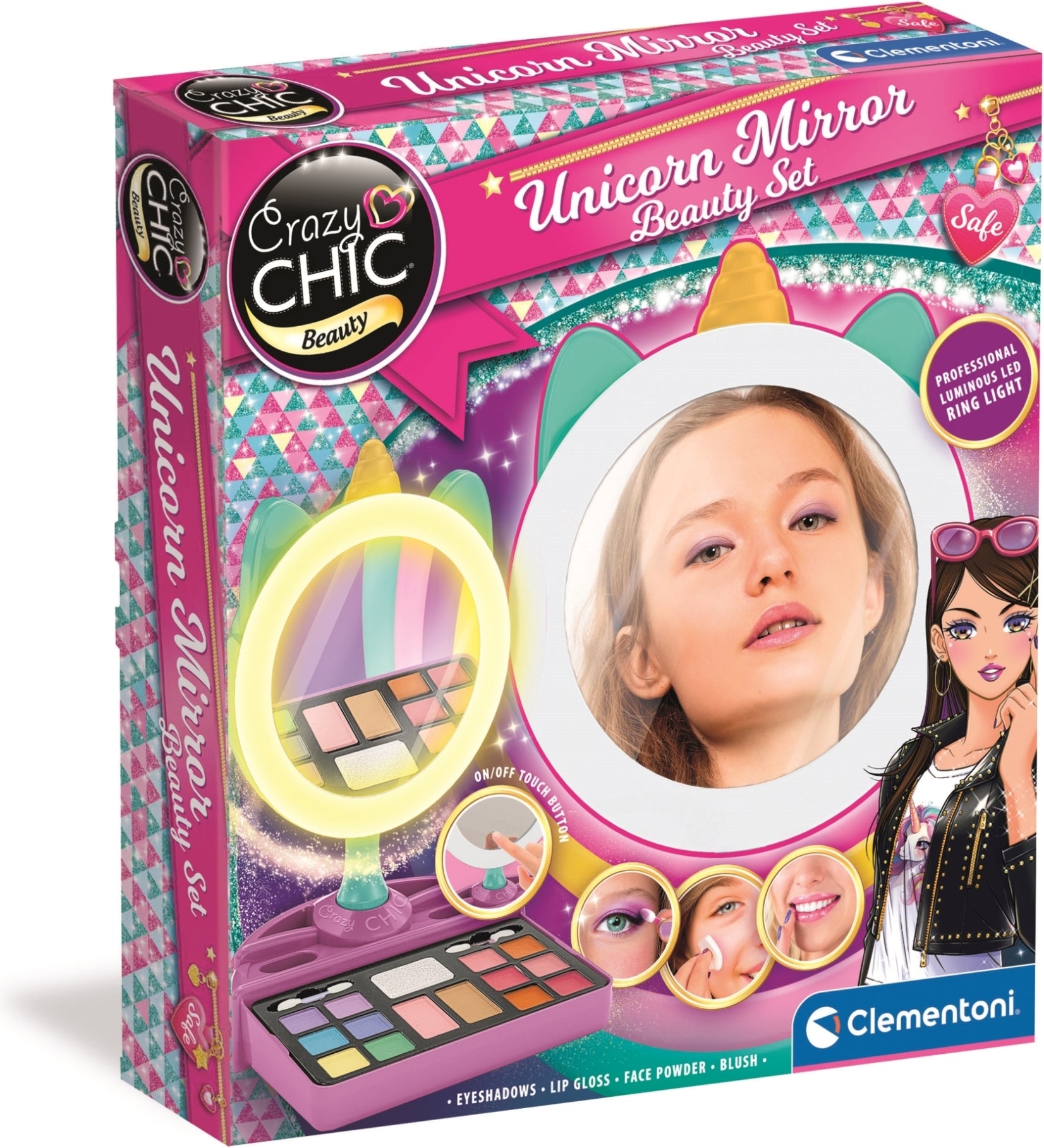 Clementoni Giochi Creativi Crazy Chic Crazy Chic - Make Up Unicorn Mirror