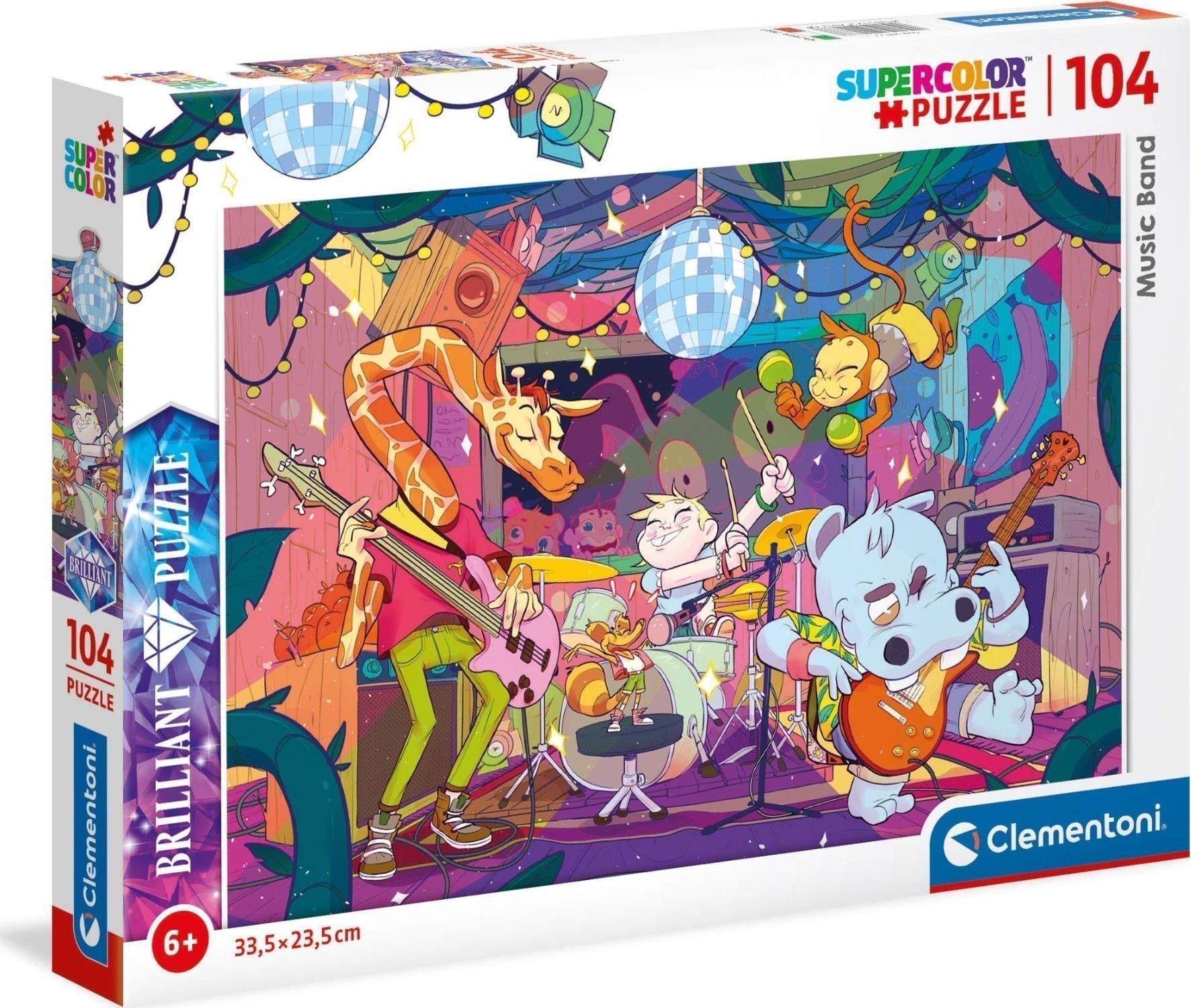 Clementoni: Puzzle Brillant 104 Pz - Music Band