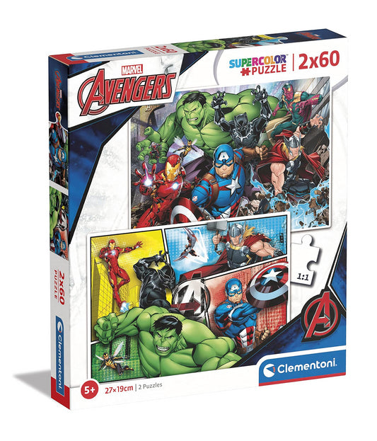 Marvel: Clementoni - Puzzle The Avengers 2X60St.