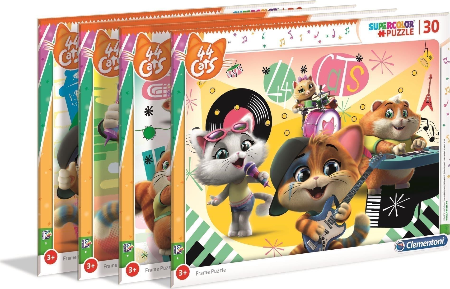 44 Gatti: Clementoni - Puzzle Bambini 30 Pz In Cornice (Esp Da 16)