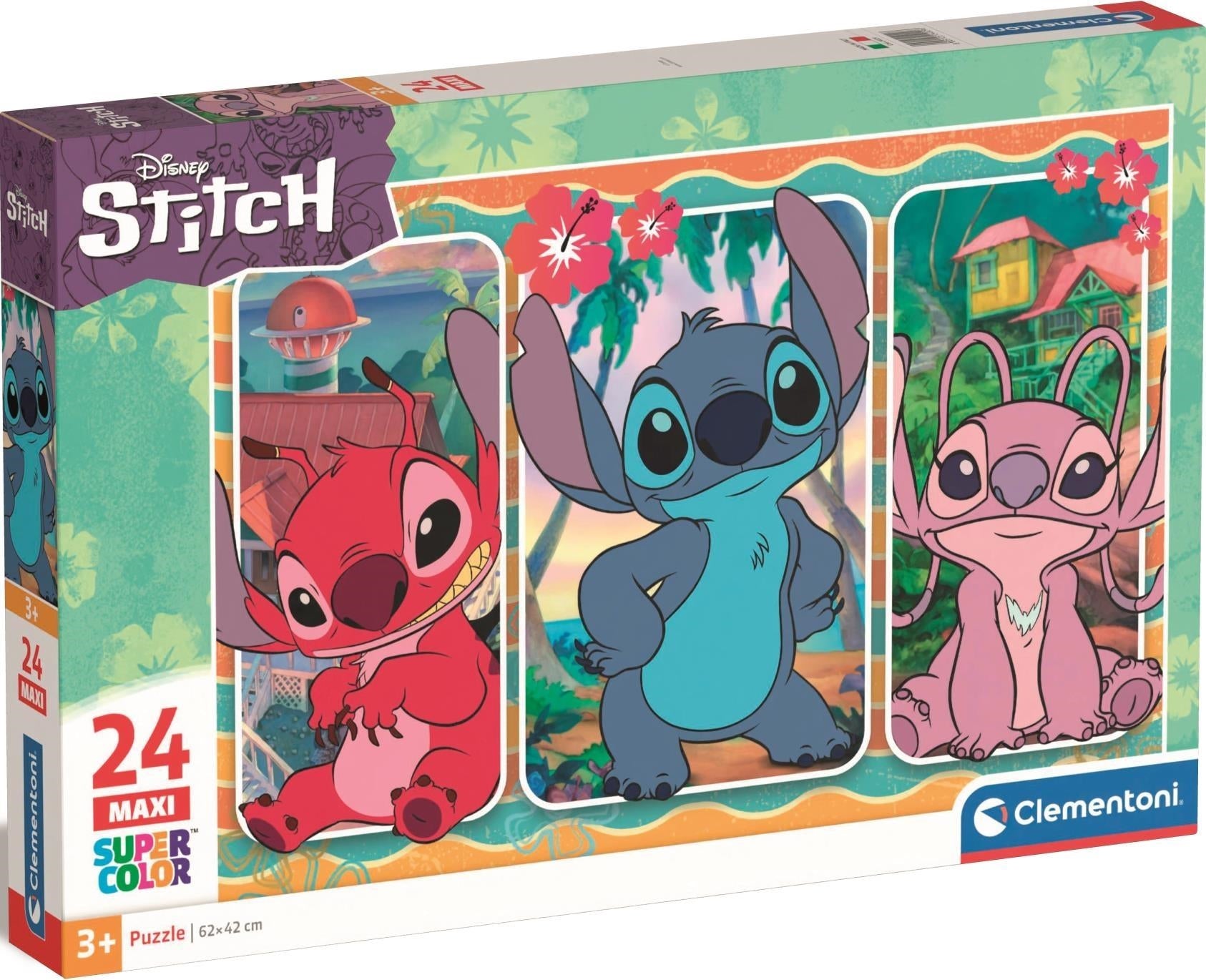 Disney: Clementoni - Lilo & Stitch (Maxi Puzzle 24 Pezzi)